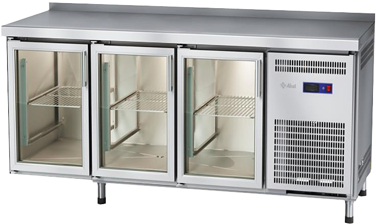 Стол морозильный Abat СХН-70-02 (3 двери-стекло, борт)
