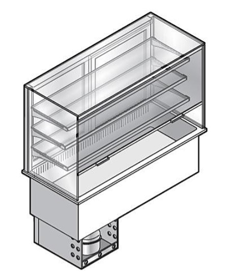 Витрина холодильная с охлаждающей поверхностью EMAINOX I7VVQPA3RPR4 8046667