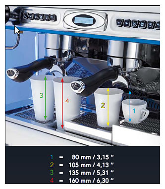 Кофемашина Royal Synchro T2 2GR Semiautomatic Boiler 11LT черно-белая