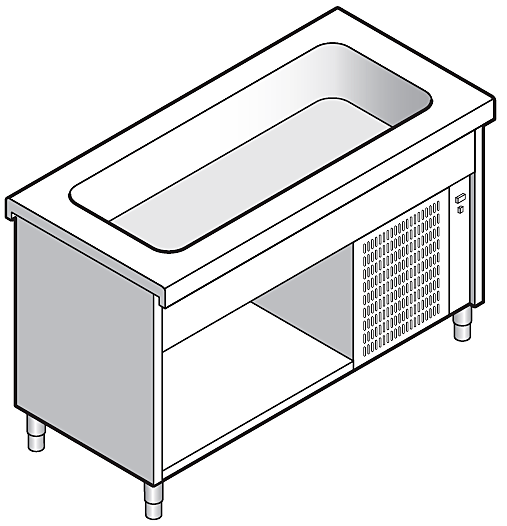 Прилавок холодильный EMAINOX 8EGVR15