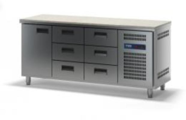 Стол холодильный ТММ СХСБ-К-1/1Д-6Я (1835x600x870)