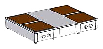 Плита индукционная Heidebrenner ETK-I-F 712413 4х3,5 квт настольная