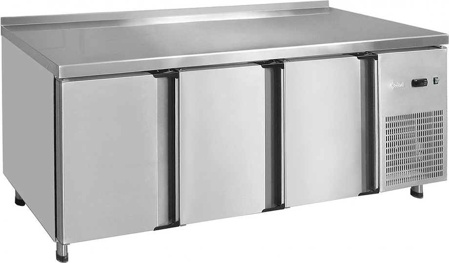Стол холодильный Abat СХС-60-02, 3 двери, среднетемпературный, t (-2+8°С), 2000x600x860 мм