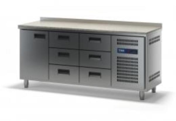 Стол холодильный ТММ СХСБ-К-2/1Д-6Я (1835x600x870)