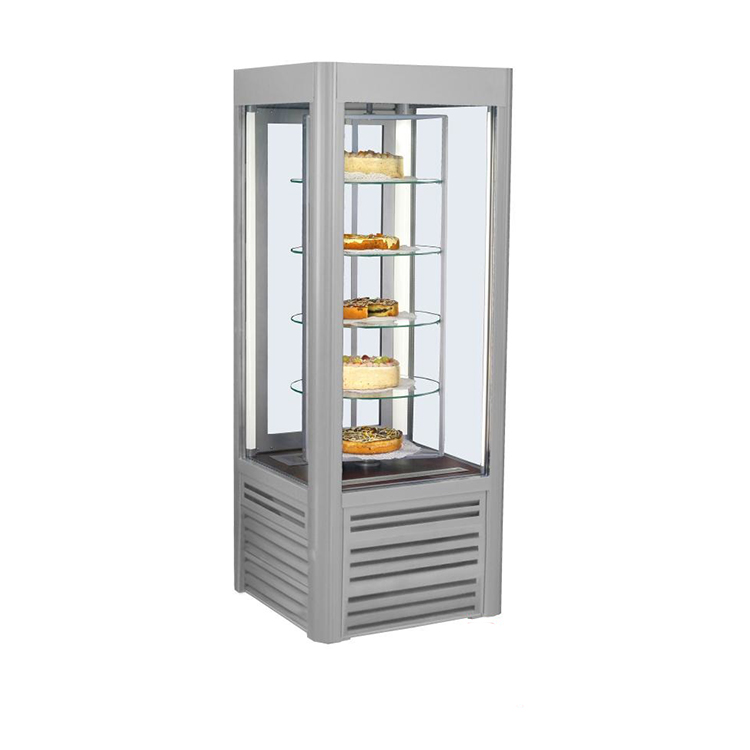 Шкаф кондитерский холодильный ES SYSTEM K ANTILA 02 SCA фиксированные полки серебристый