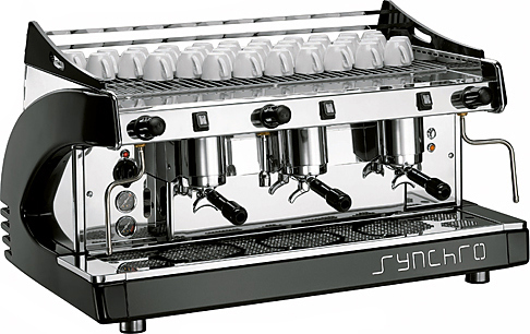 Кофемашина Royal Synchro 4GR Semiautomatic Boiler 27LT черная