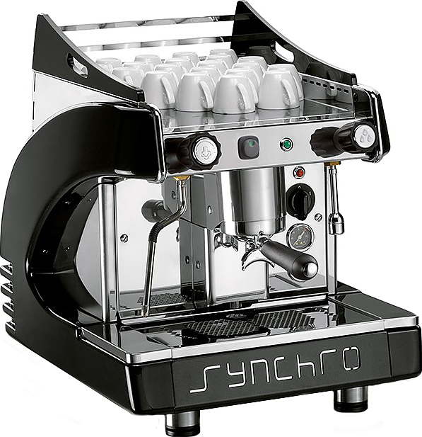 Кофемашина Royal Synchro 1GR Semiautomatic Boiler 4LT Vibration pump черная