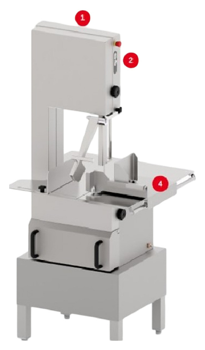 Пила для резки мяса Apach ASWX155A 1ф