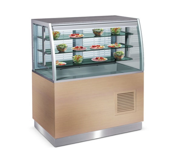 Прилавок холодильный SALSA CERVINO RF VT SD 1400 с дверцами натуральный