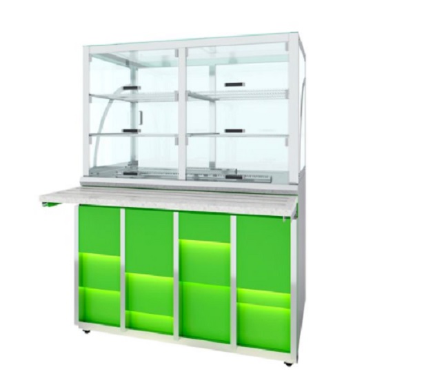 Прилавок холодильный Luxstahl ПХК (С)-1200 Premium Neon