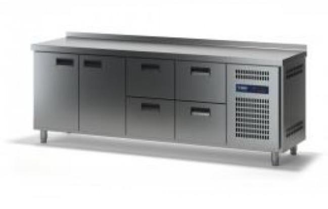Стол холодильный ТММ СХСБ-2/2Д-4Я (2280x700x870)