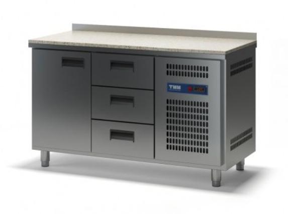 Стол холодильный ТММ СХСБ-К-2/1Д-3Я (1390x700x870)