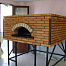 Печь для пиццы на дровах CEKY S120 квадратная фронт красный кирпич