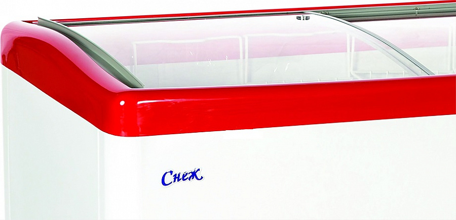 Ларь морозильный Снеж МЛГ-600 красный глянец