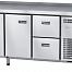 Стол холодильный Abat СХС-60-02 (2 ящика, 2 двери, борт)
