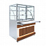 Прилавок холодильный Luxstahl ПХК (С)-1200 Premium Eco Wood