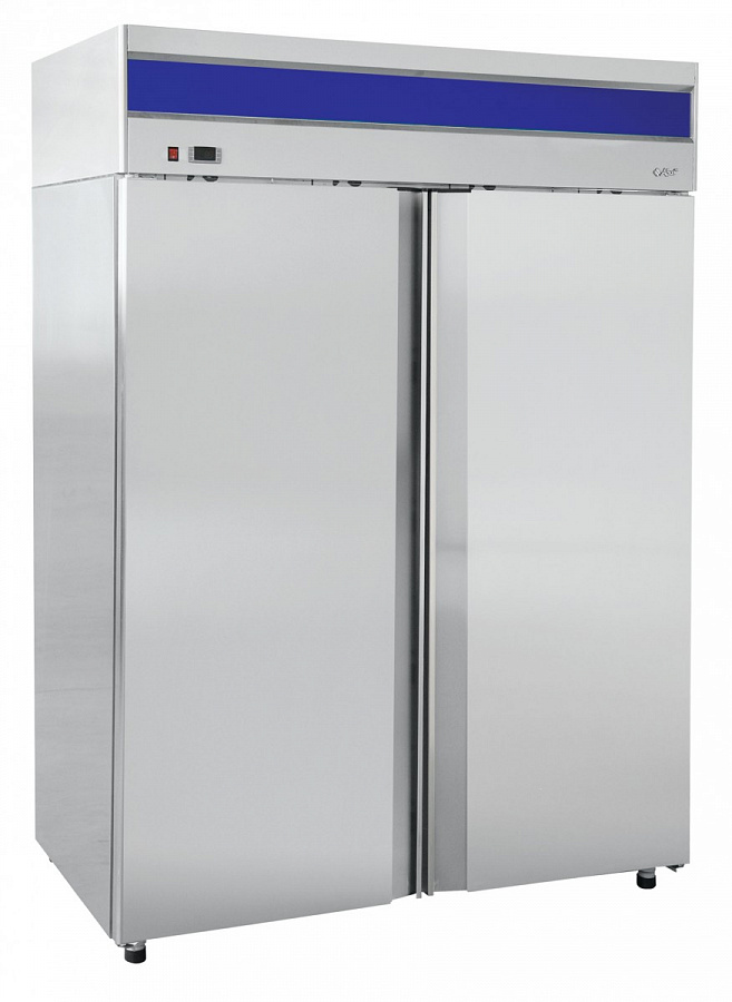 Шкаф холодильный Abat ШХс-1,4-01 нерж. (1485х820х2050) t 0...+5°С, верхний агрегат, авт.оттайка, мех. замок, доводч